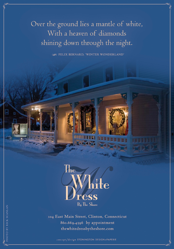 The White Dress by the shore&#39;s Holiday Hours. Desktop Image