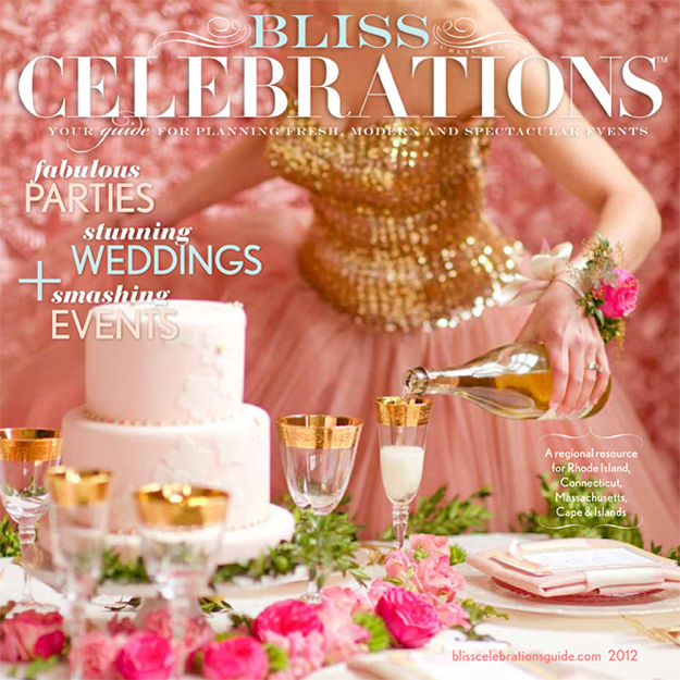 Champagne Wishes: Bliss Celebrations cover shoot. Desktop Image