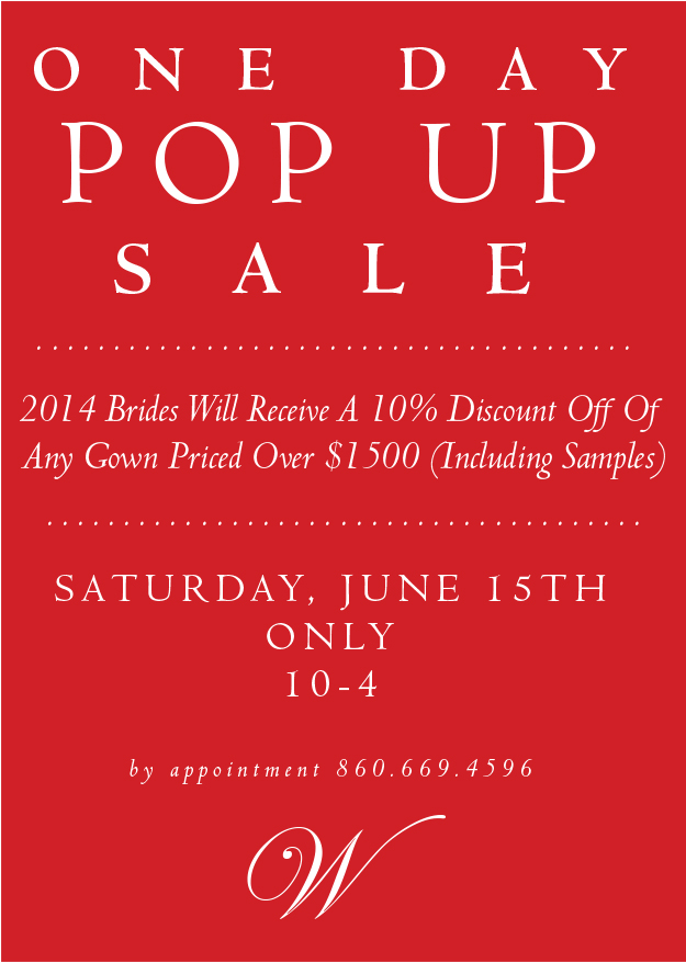 June 15th: POP UP SALE, SATURDAY ONLY. Desktop Image
