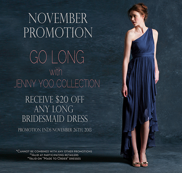 Nov 7-26: Jenny Yoo November Bridesmaid Promotion. Desktop Image