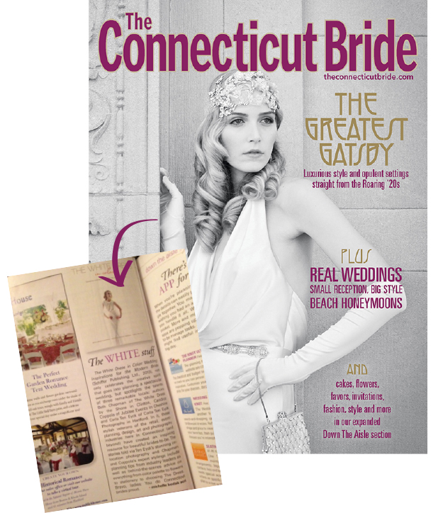As Seen In: Connecticut Bride, Styled 1920&#39;s Shoot. Desktop Image