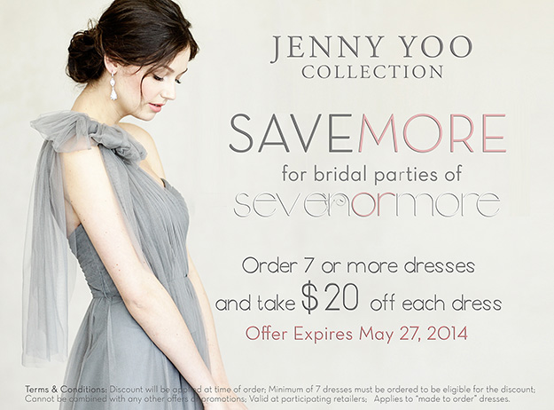 May 6-28: Jenny Yoo Seven+ Maids Promotion. Desktop Image