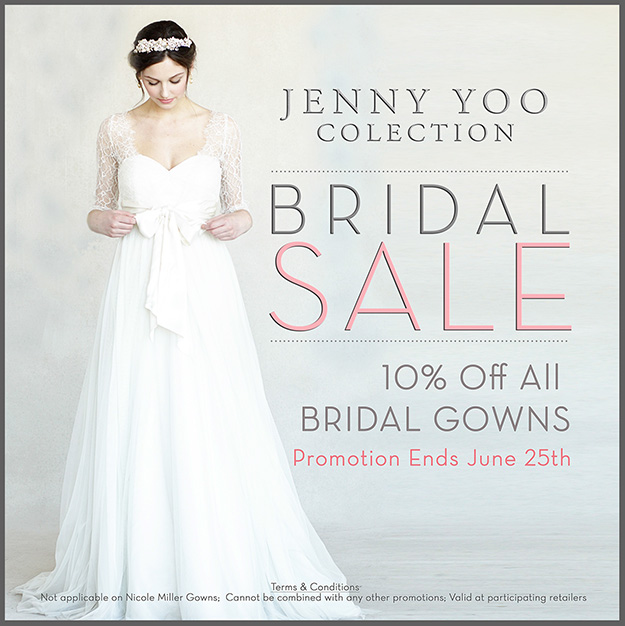 June 5-25: Jenny Yoo June Bridal &amp; Maids Promotions. Desktop Image