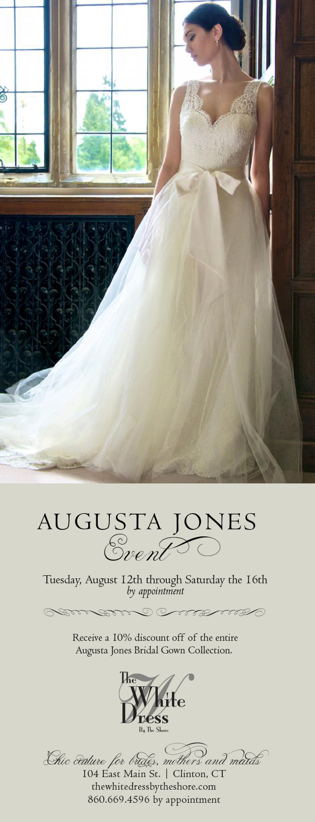 August 12-16: Augusta Jones Bridal Event . Desktop Image