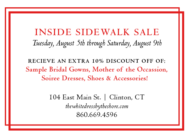 August 5-9: Inside Sidewalk Sale. Desktop Image