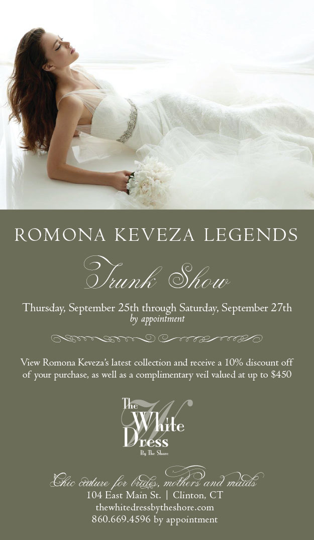 September 25 - 27: Romona Keveza Legends Trunk Show. Desktop Image