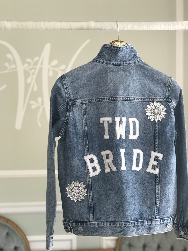 Custom Bridal Denim Jackets. Desktop Image