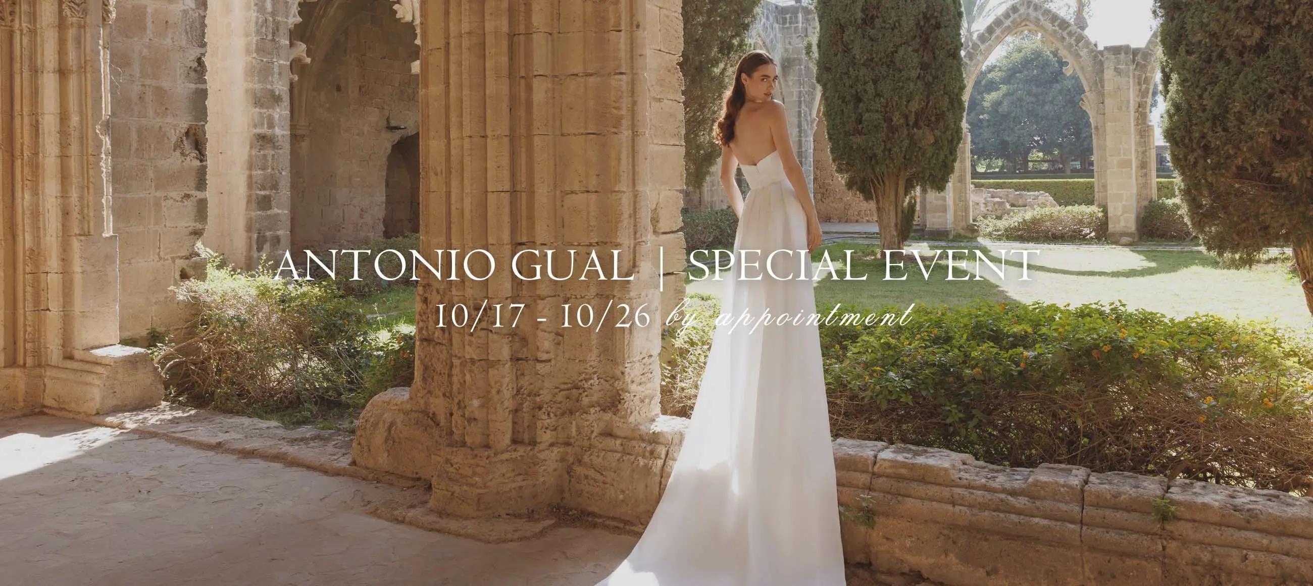 Antonio Gual Bridal Trunk Show at The White Dress by the Shore